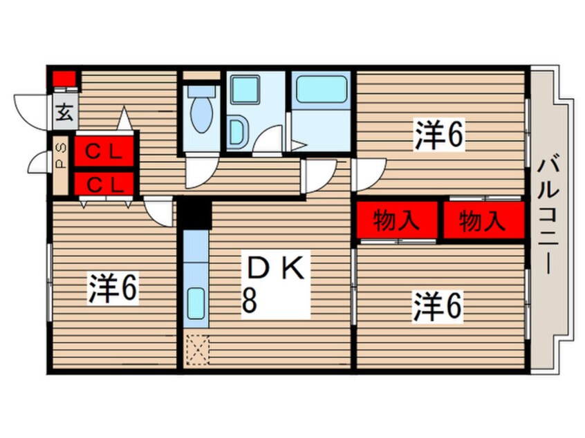 間取図 ハイツ城山