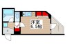 ドゥーエ西大島 1Rの間取り