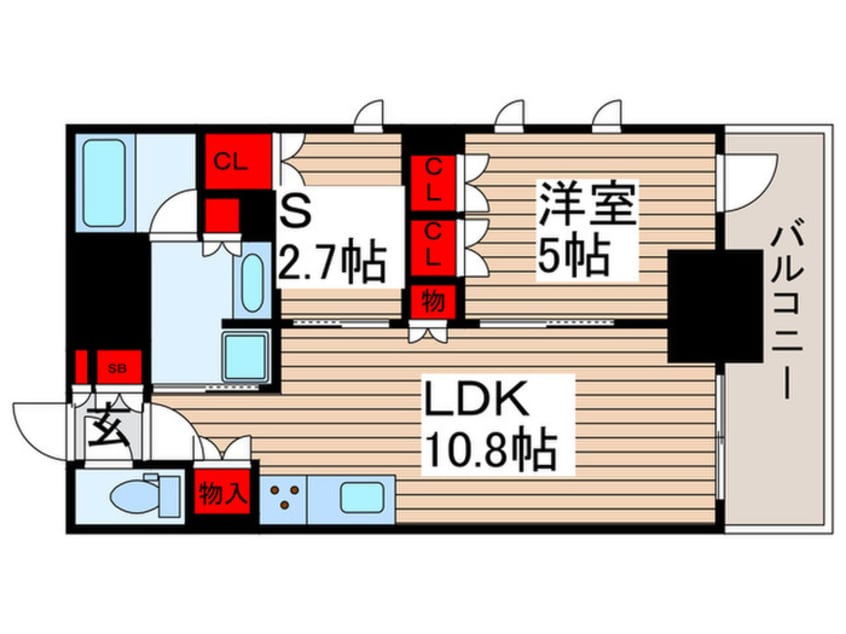 間取図 ザ・パークハビオ北千住