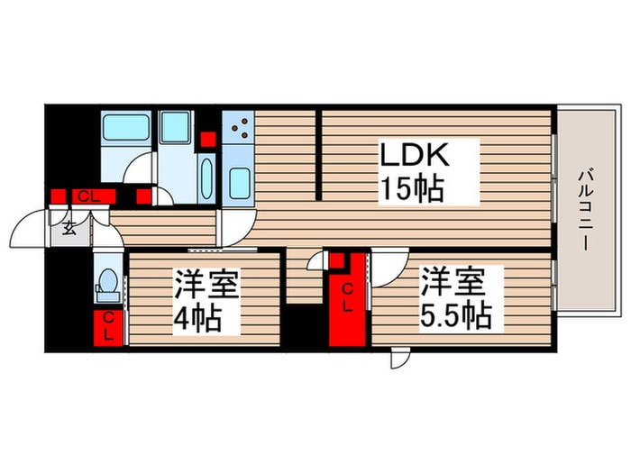 間取り図 ザ・パークハビオ北千住