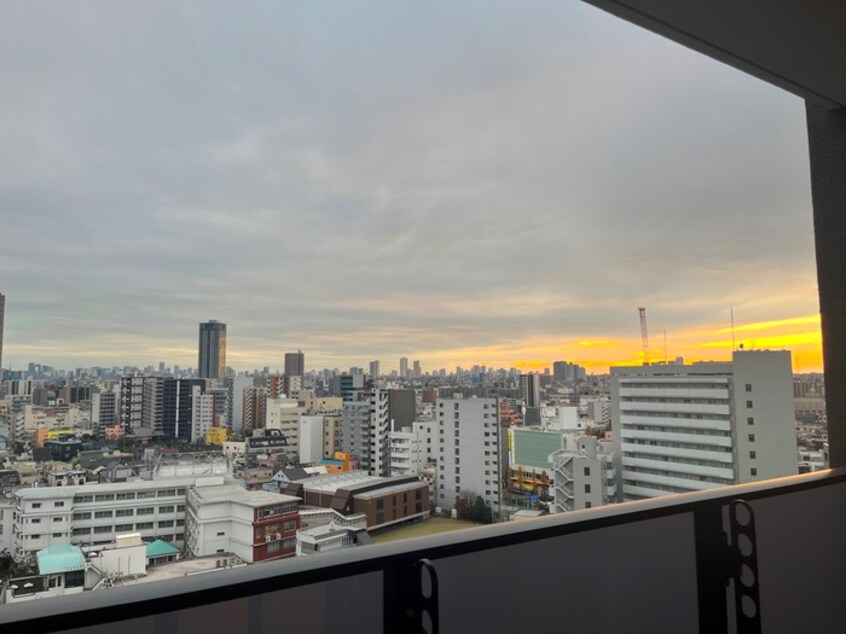 室内からの展望 ザ・パークハビオ北千住
