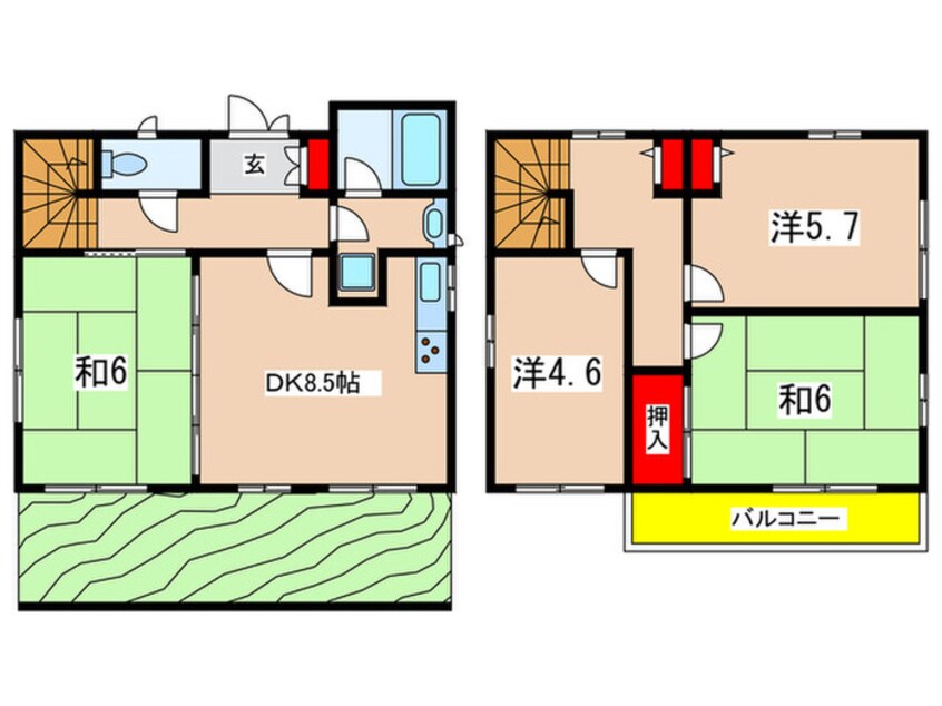 間取図 千代ヶ丘白井邸C