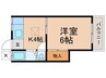 如水荘 1Kの間取り