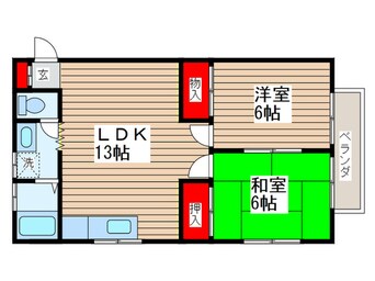 間取図 ハイツアサノ