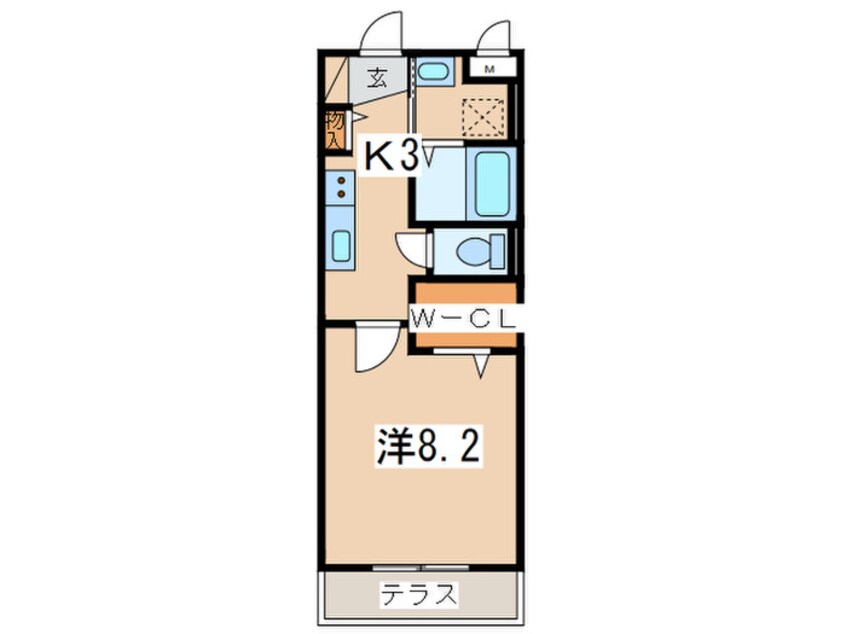 間取図 ヴィラ新天地