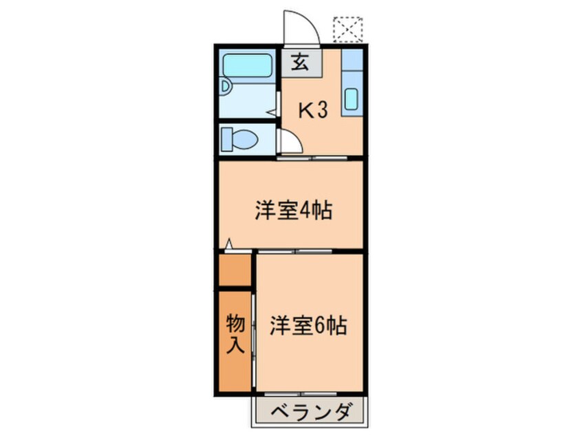 間取図 ハイツ欅