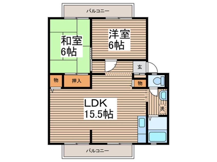 間取図 サンガーデン南町田  Ａ