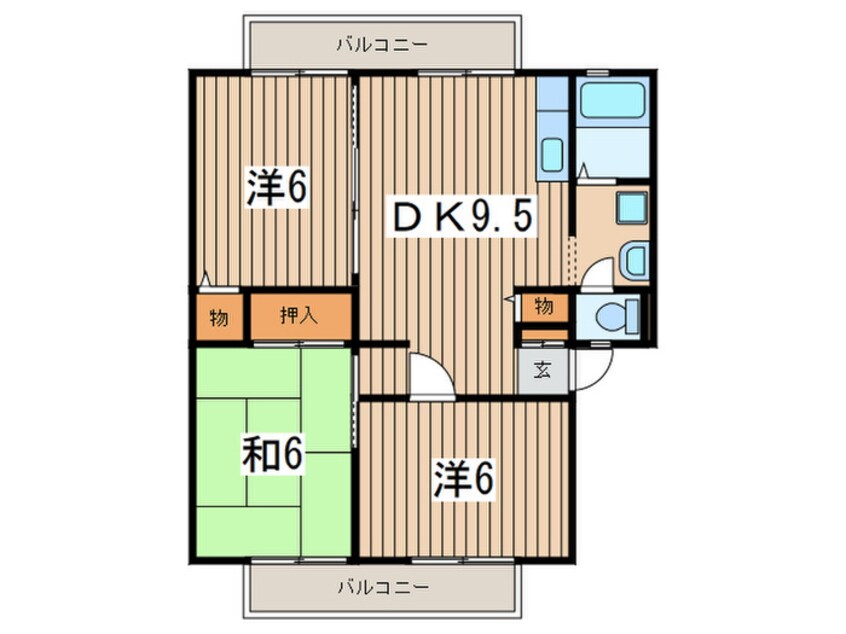 間取図 サンガーデン南町田  Ａ