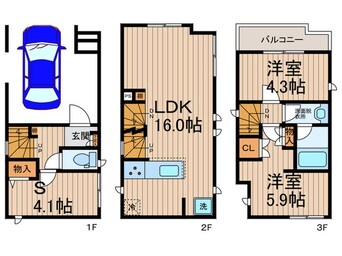 間取図 Ｋｏｌｅｔ新小岩＃０８