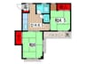 松栄マンション 2DKの間取り