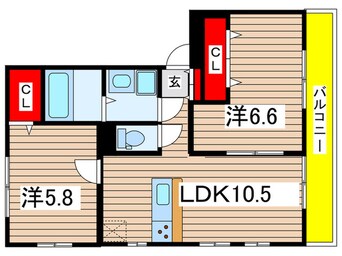 間取図 リブリ・浜野