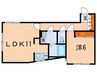 アレーロ文京白山 1LDKの間取り