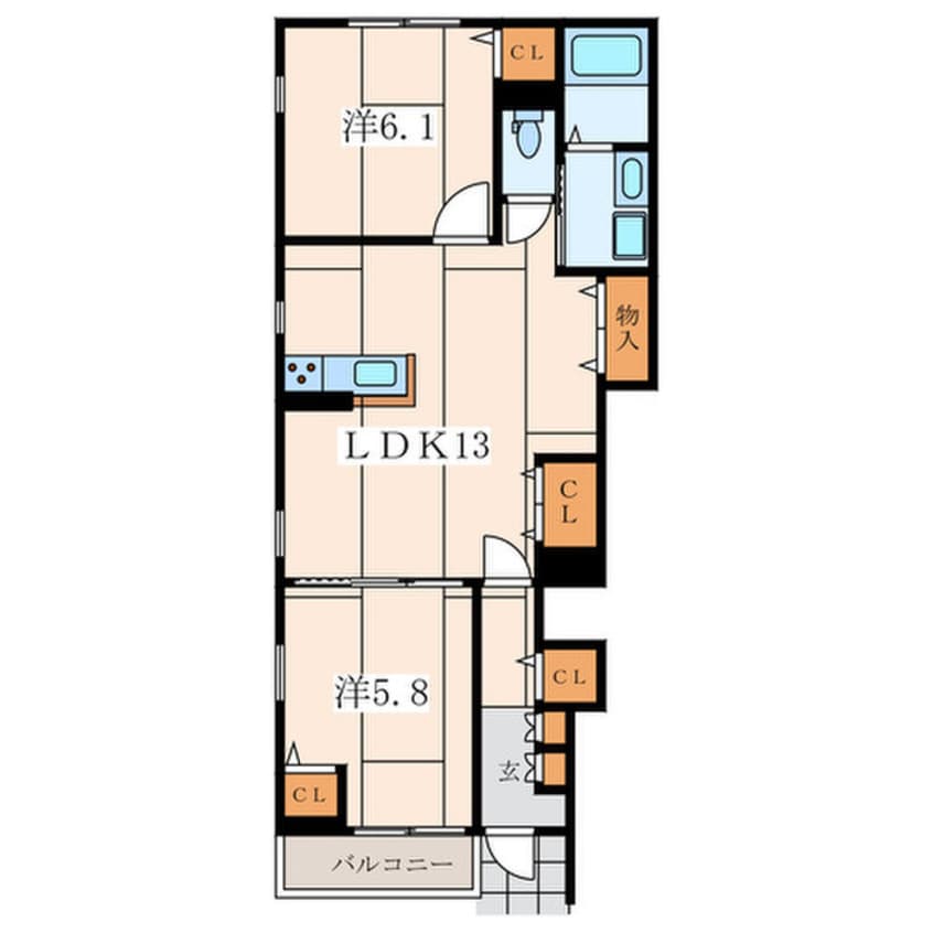 間取図 クレールメゾン
