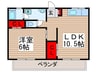 カーサ・イノウエ 1LDKの間取り