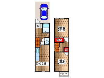 間取図 ハイツカジヤ