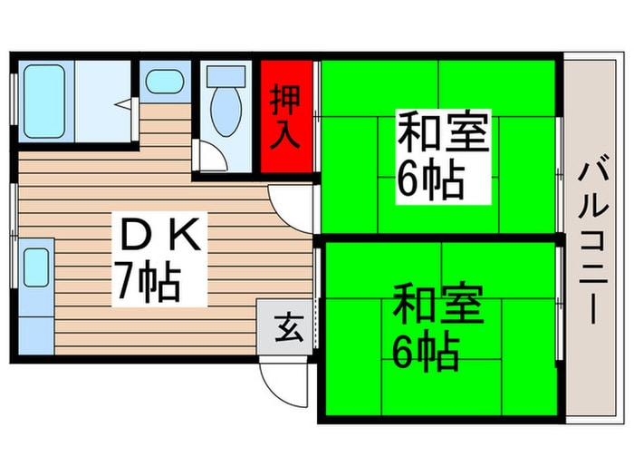 間取り図 ニュ－松戸コ－ポ　Ｂ棟