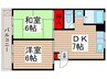 ニュ－松戸コ－ポ　Ｂ棟 2DKの間取り