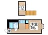 ベルピア増尾１－２ 1Rの間取り
