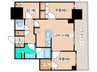 THE TOWER JUJO(3004) 2LDK+Sの間取り