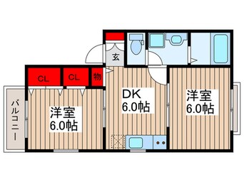 間取図 リバーサイドメゾン