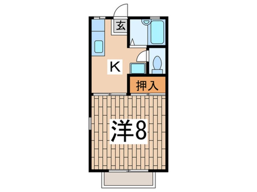 間取図 フラットK