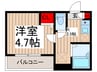 メルディア上峰４丁目 1Kの間取り