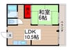 笹井ハイツ 1LDKの間取り