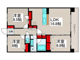 間取図 ロイヤルパークス西新井