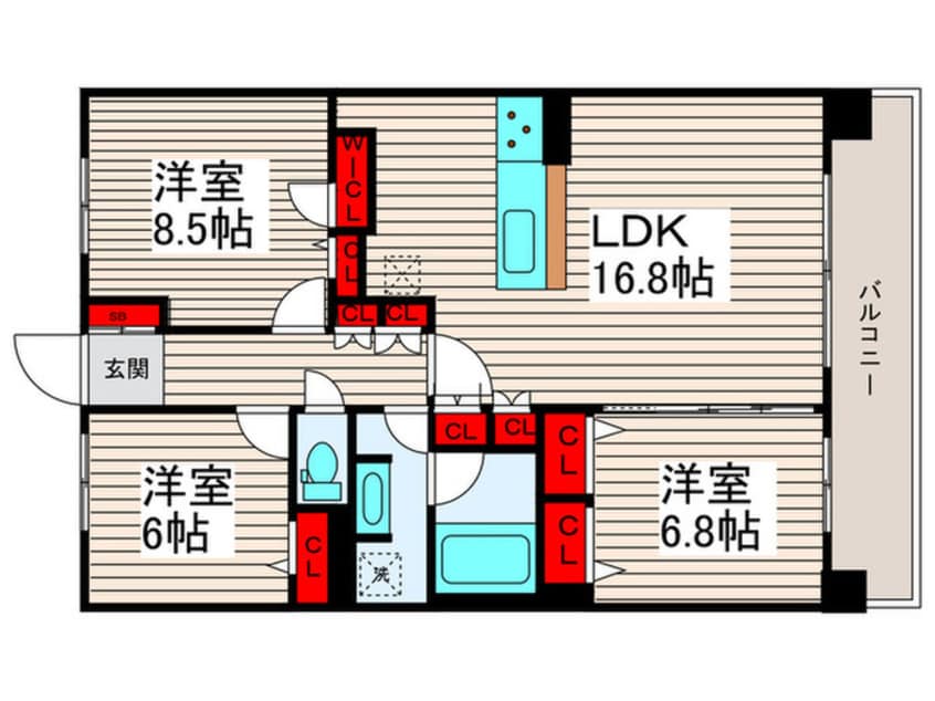 間取図 ロイヤルパークス西新井