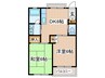 アーバンドエル烏山 2DKの間取り