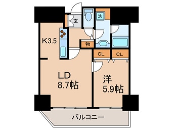 間取図 トレステ－ジ目黒