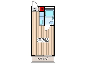 間取図 ハイツ富岡(203)