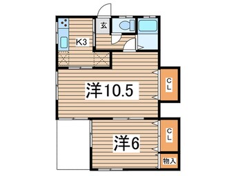 間取図 ハイツ平作