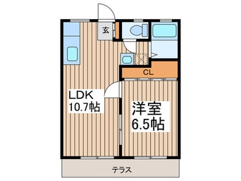 間取図 カ－サミツヤＢ