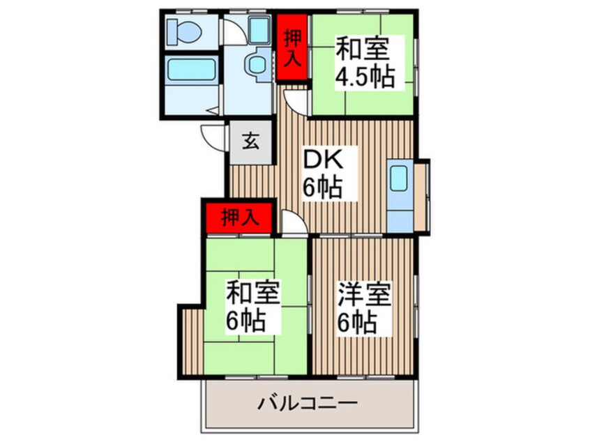 間取図 森田コ－ポ