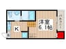 ゼウス 1Kの間取り