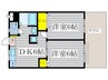 ファ－ムサイド　ハイツ 2DKの間取り