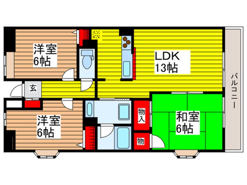 間取図 パラドールしんとしん