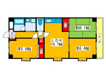 間取図 ﾚｼﾞﾃﾞﾝｽ雅鷺