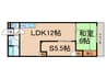 パークレジデンス鷺宮 1LDK+Sの間取り