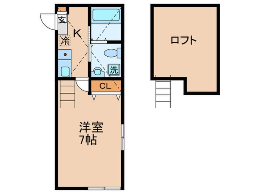 間取図 モンステラ子母口