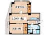 日神パレステ－ジ東長崎 2LDKの間取り