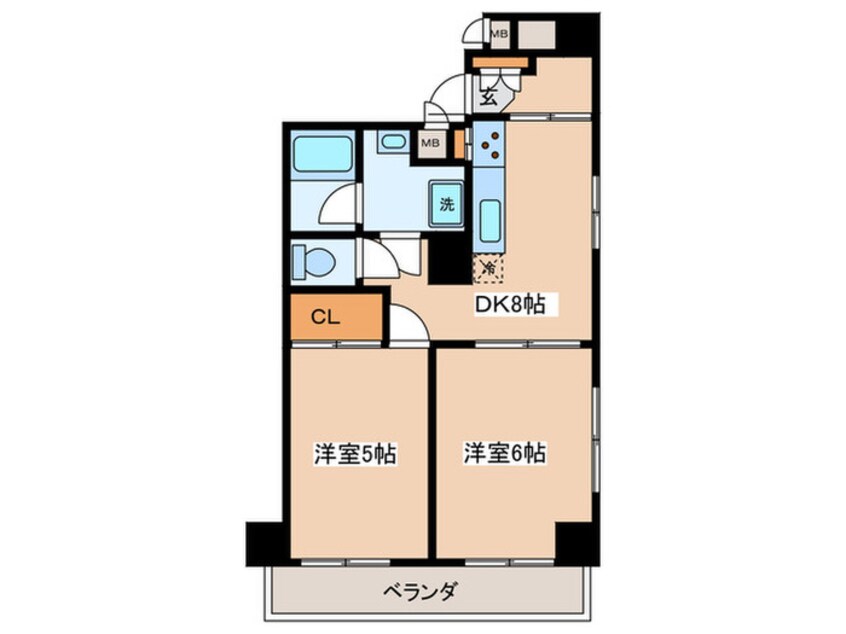 間取図 日神パレステ－ジ東長崎