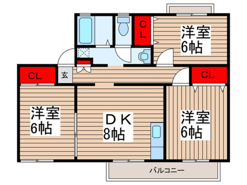 間取図 ウィステリアおゆみ野A
