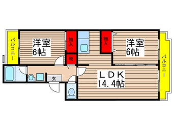間取図 ロイヤルグリーン八千代３号棟