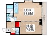ＪＫタワー千葉登戸 1LDKの間取り