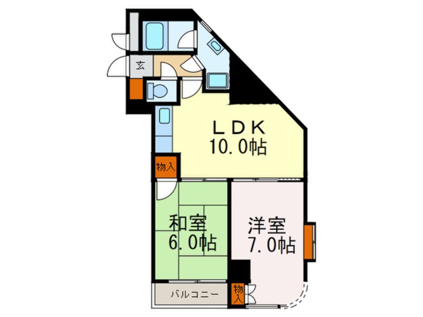 間取図 ホ－ムズ隅田