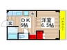 ＤＫ　Ａｉｒｐｏｒｔ　ｆｌａｔ 1DKの間取り