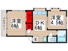 ファミ－ルハイム 2DKの間取り