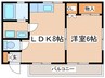 フローレンス小山 1LDKの間取り